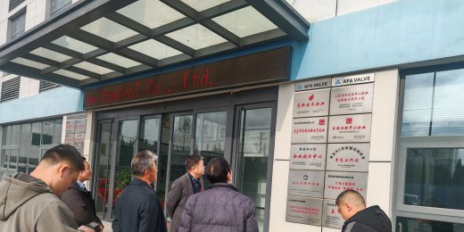 日本九门制作所株式会社 率队到PA旗舰厅流体控制有限公司考察调研